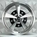 RIN 17X7 5-205 R1 SPORT L2376 BLACK MACHINE FACE MACHINE LIP ET30 CB176.7