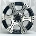 RIN 15X8 5-114.3 R1 SPORT QC602 BLACK MACHINE FACE ET0 CB83