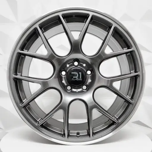 [181531] RIN 18X8.5 5-108 R1 SPORT DX006 HYPER BLACK ET38 CB73.1