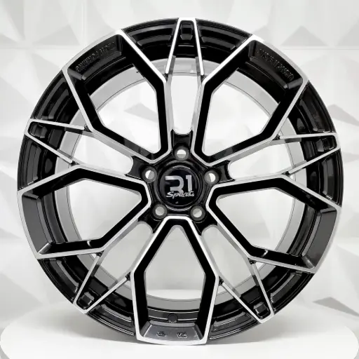 [187532] RIN 18X8 5-108 R1 SPORT VLF05 BLACK MACHINE FACE ET38 CB73.1