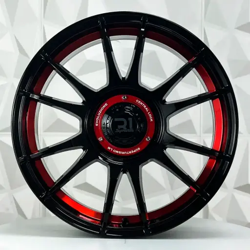 [157603] RIN 15X7 4-100/114.3 R1 SPORT JCW48 BLACK RED LINE ET35 CB73.1