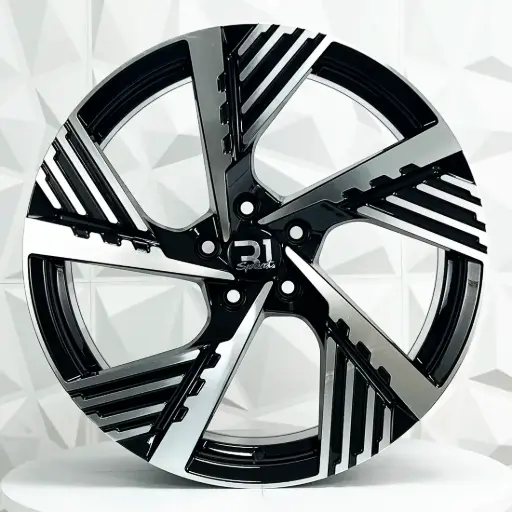[195529] RIN 19X8 5-112 R1 SPORT FBX183 BLACK MACHINE FACE ET38 CB66.56