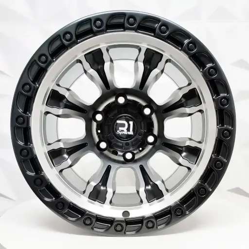 [156772] RIN 15X10 5-114.3 R1 SPORT X015 MATE BLACK MACHINE FACE ET-44 CB73.1